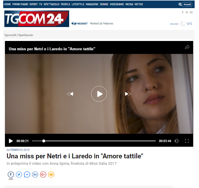 Netri e Laredo su TgCom - Anteprima video (24-02-2019)